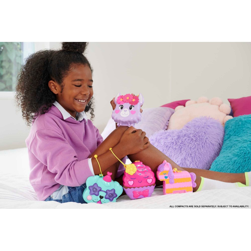 Polly Pocket - Бассейн единорога Компактный набор 2 куклы + аксессуары HKV34