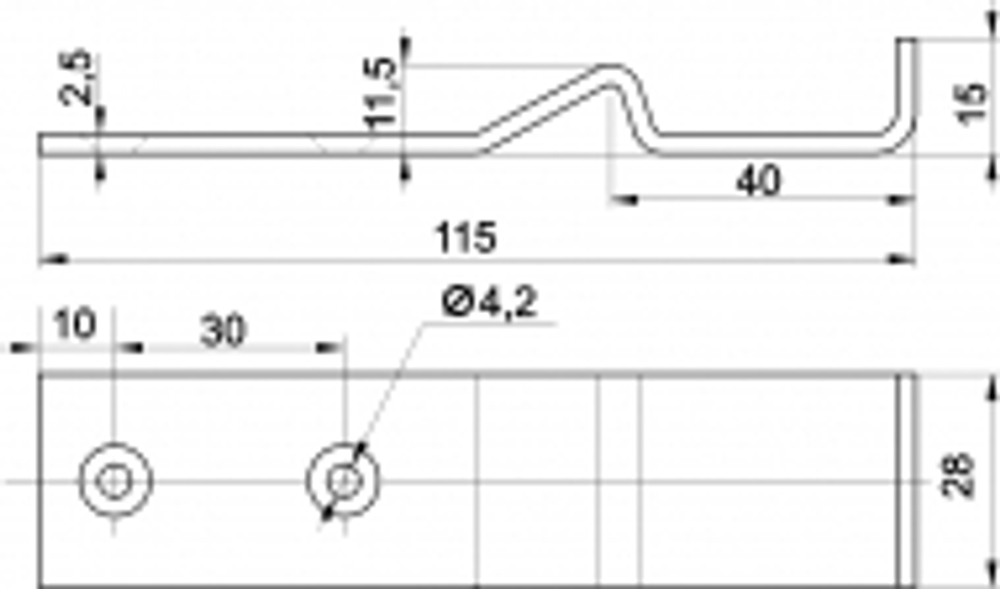 Подножка 491 00 000 (250 в кор.) СЗ