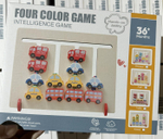 Развивающая игрушка деревянная Лабиринт траснпорт, коробка C-41888