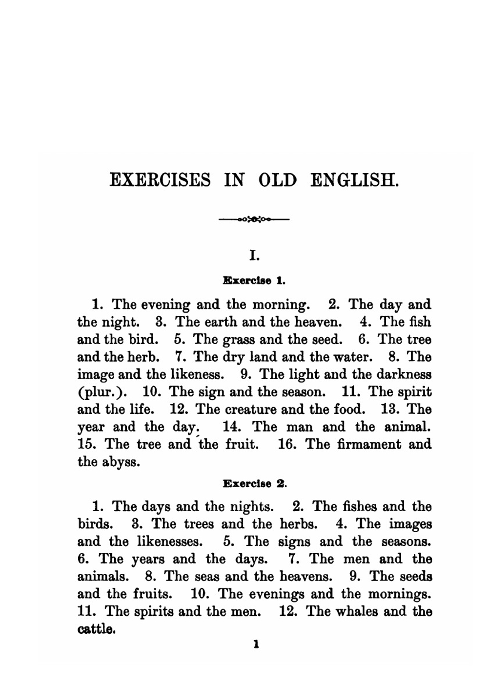 Exercises in old English | Albert S Cook