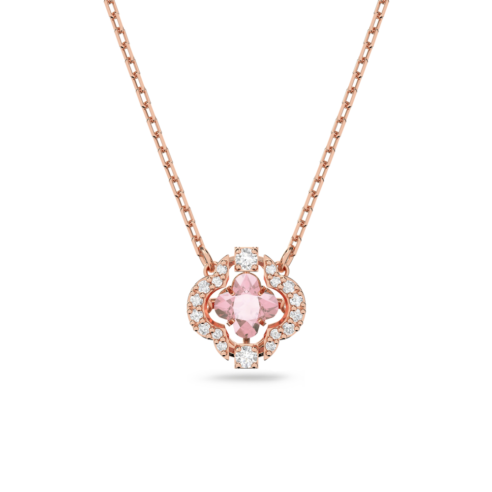 UNA:NECKLACE CL CZMO/ROS