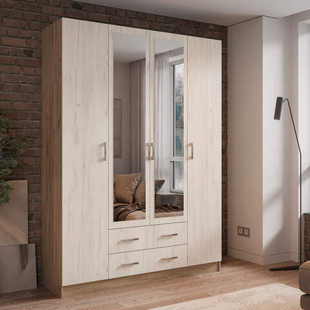 Квадро (Тащи в дом) Шкаф четырехдверный