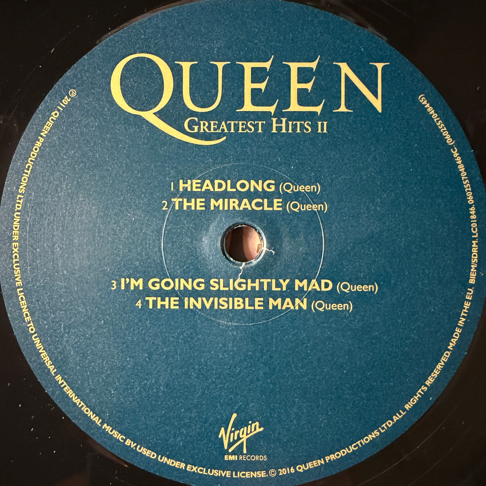 Queen - Greatest Hits II 2LP (Европа 2016г.)