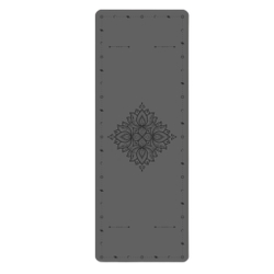 Каучуковый коврик для йоги Space Flower Grey 185*68*0,5 см нескользящий