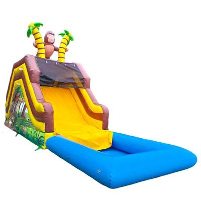 Надувная водная горка «Король джунглей», 7,7*2,5*4,5 м