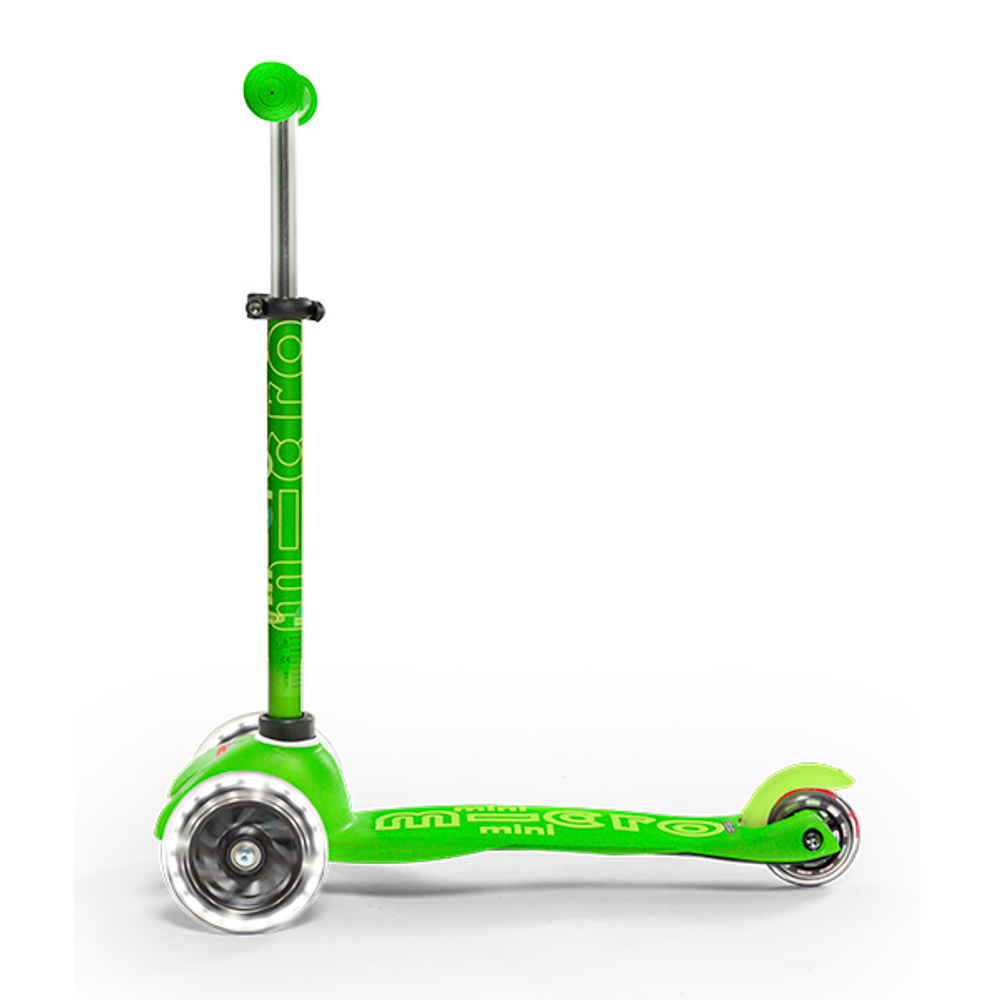 Mini Micro Deluxe Зеленый LED светящиеся колеса