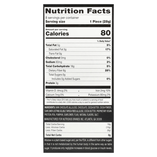 RxSugar, Swealthy Snax ™, батончики с карамелью, 8 пакетиков по 28 г (1 унция)