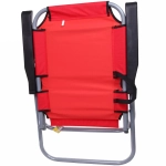 Стул 87*56*65см «Трон» складной, красный ДоброСад