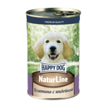Корм влажный для щенков Телятина с индейкой, 410г Happy Dog Natur Line