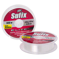 Леска SUFIX Elite x10 прозрачная 100м 0,20мм 3,3кг