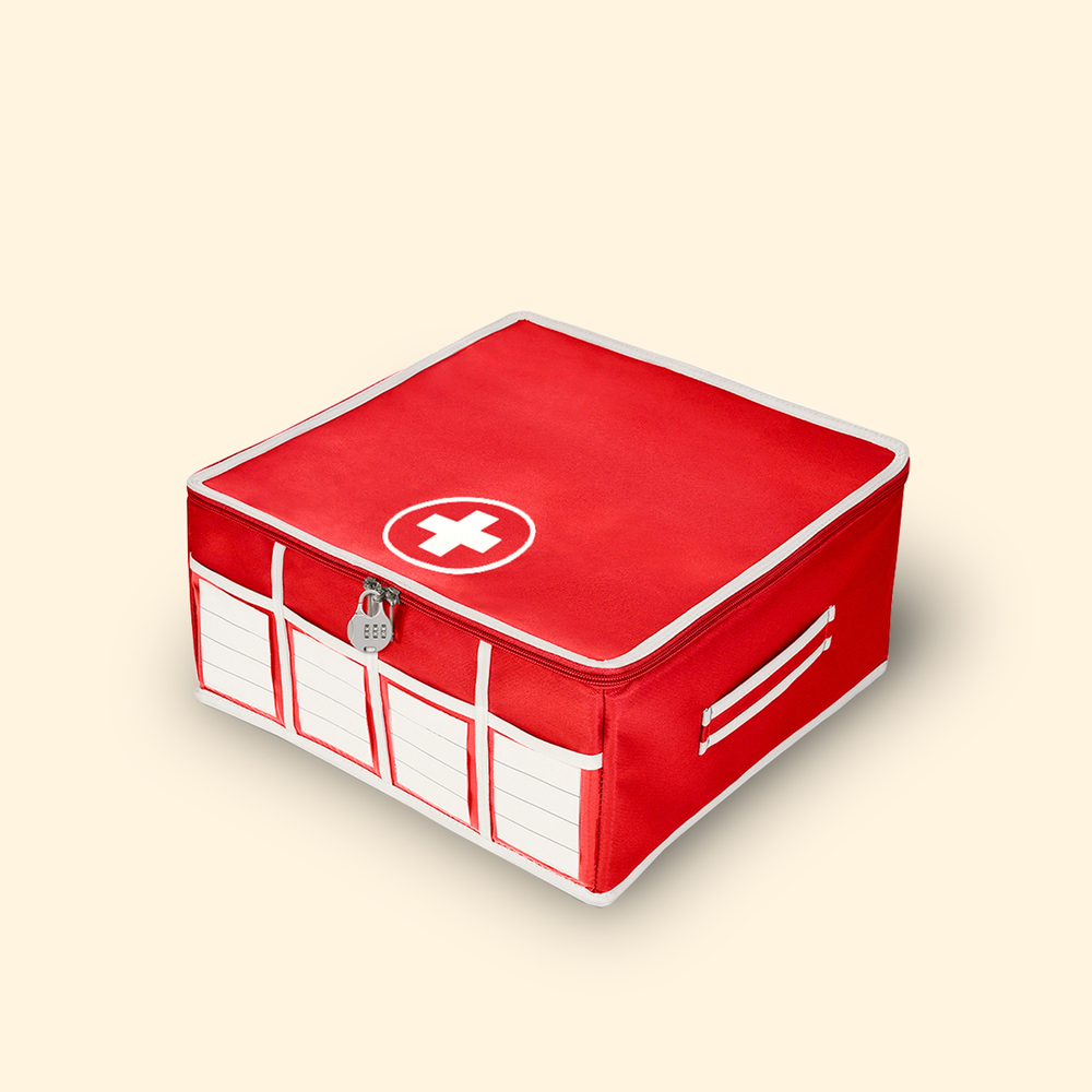 Аптечка домашняя 34х34х16 (красная)