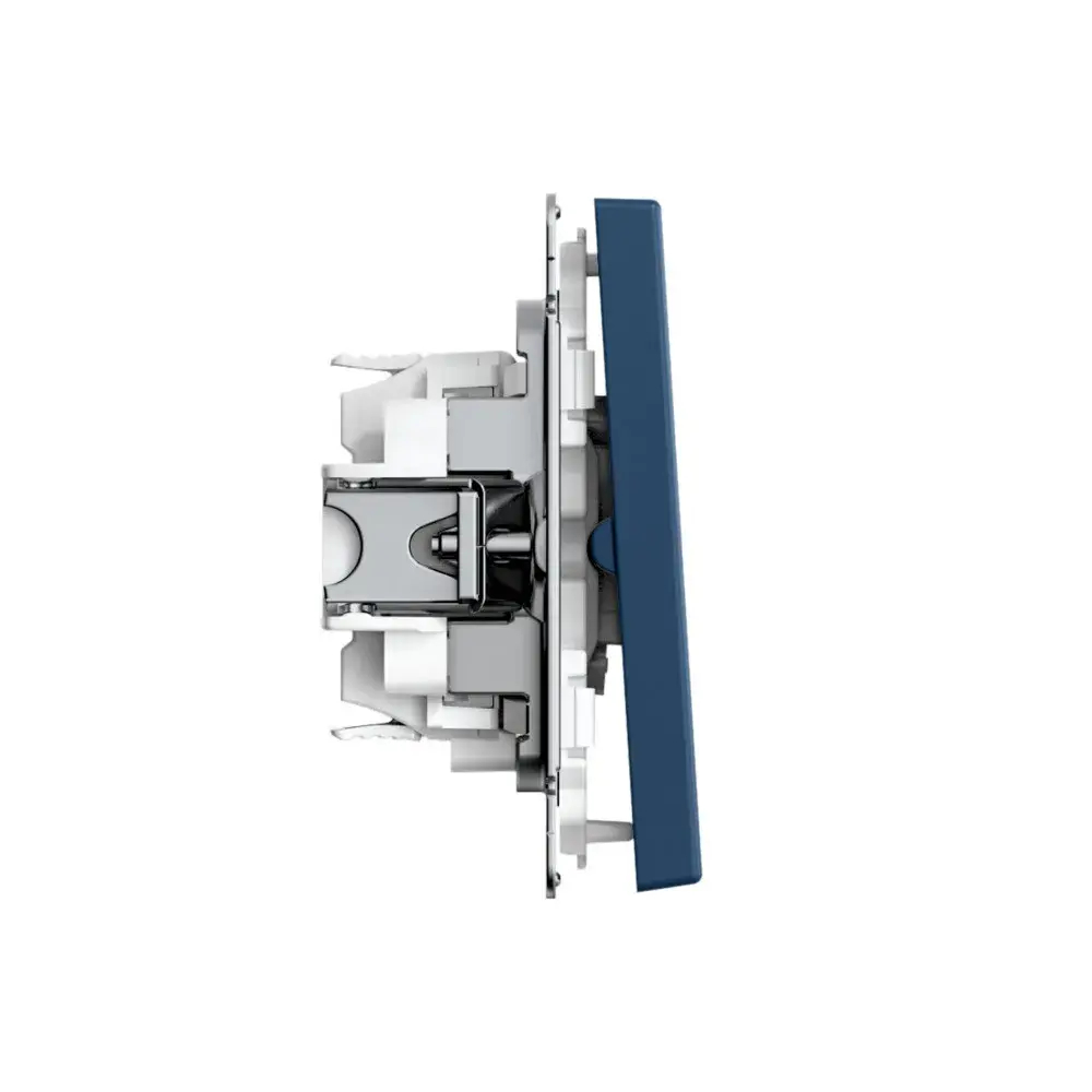 ARTGALLERY 2-клавишный ПЕРЕКЛЮЧАТЕЛЬ, 10АХ, механизм, быстрозажим. клем., АКВАМАРИН