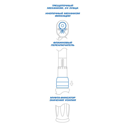 KING TONY (34262-1DG) Динамометрический ключ серии "EXACT", 1/4", 4-20 Нм, для левой и правой резьбы, футляр