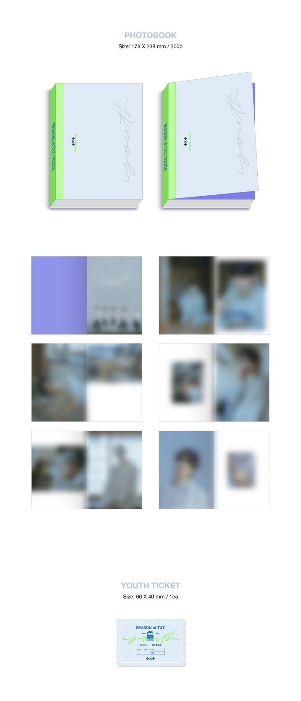 Фотобук TOMORROW X TOGETHER (TXT) - Season of TXT: YOUTH