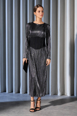 51510 Платье женское (серебристо-черный)