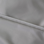 Комплект постельного белья Однотонный Сатин Премиум широкий кант на резинке OCPKR028