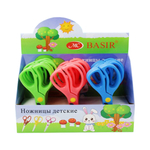 Ножницы детские Basir, с пластиковыми ручками, 13 см, ассорти
