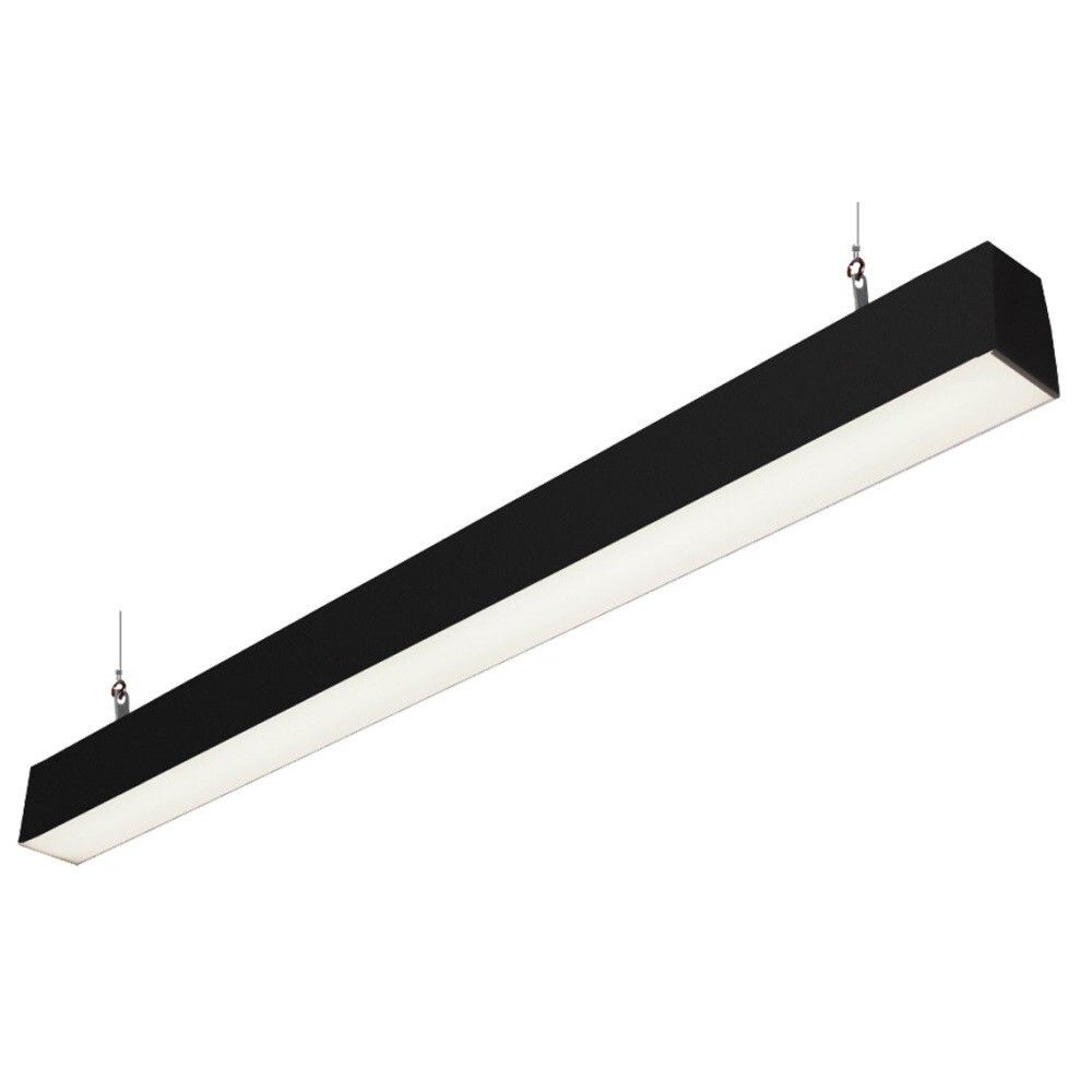 Светильник LED линейный Кристалл VS353 30W-3400Lm 4000К Прозрачный IP44 с БАП 1ч чёрный