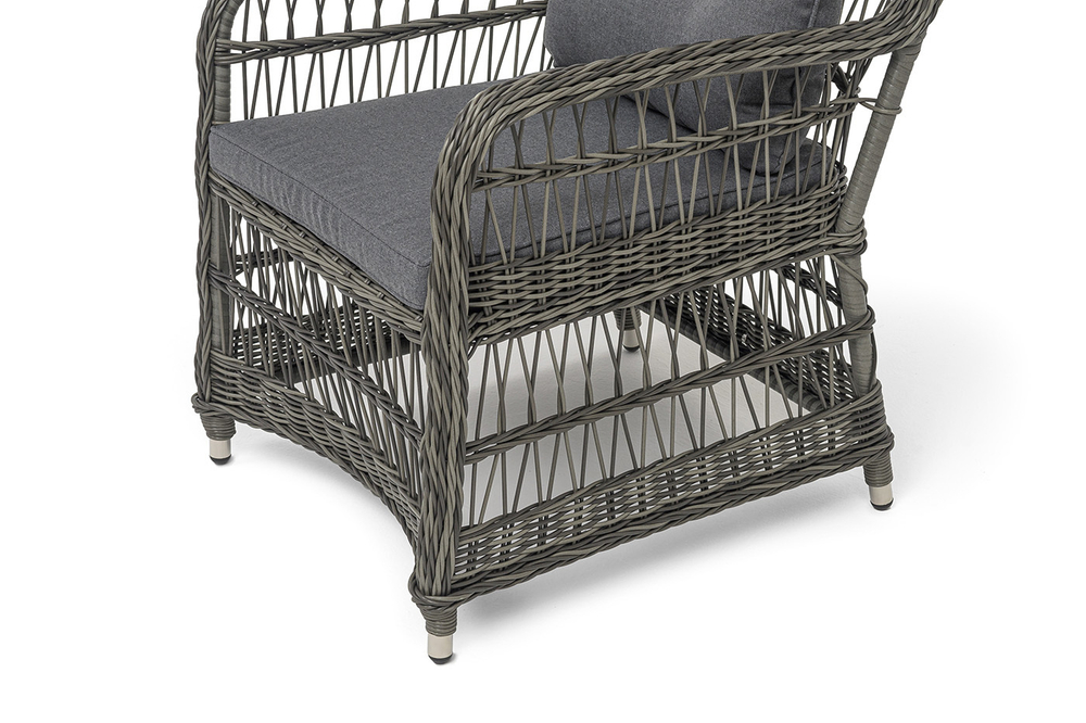 "Цесена" кресло плетеное из искусственного ротанга, цвет графит