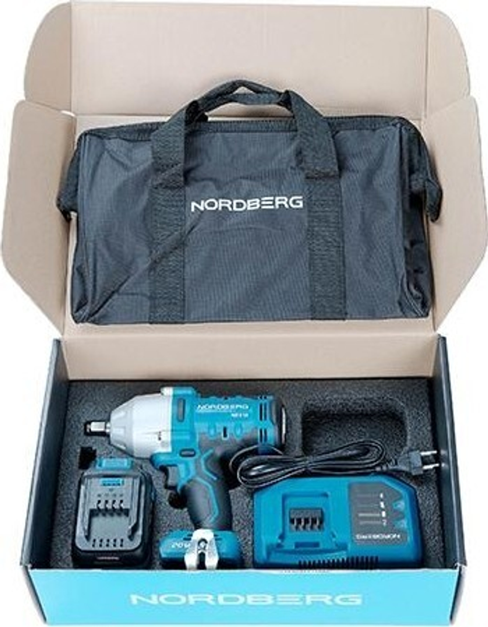 Гайковерт аккумуляторный NORDBERG NE810K ЦБ-00016882