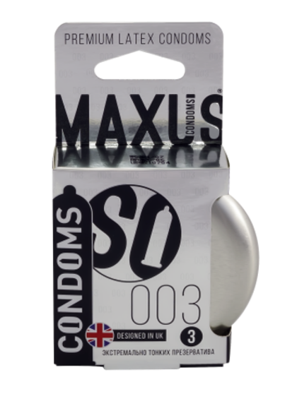 Презервативы MAXUS 003 №3 в железном кейсе, экстремально тонкие, 3 шт