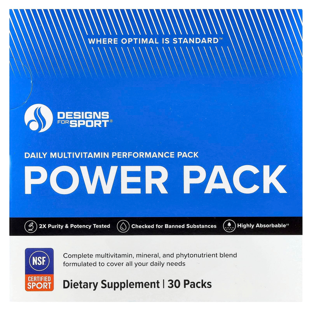 Designs For Health, Designs For Sport®, мультивитаминная добавка для ежедневного применения, 30 пакетиков