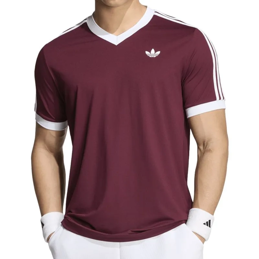 Теннисная футболка Adidas Tennis Classics - maroon