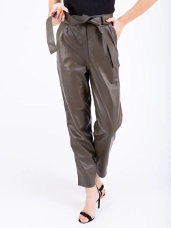 Брюки женские кожаные, экокожа