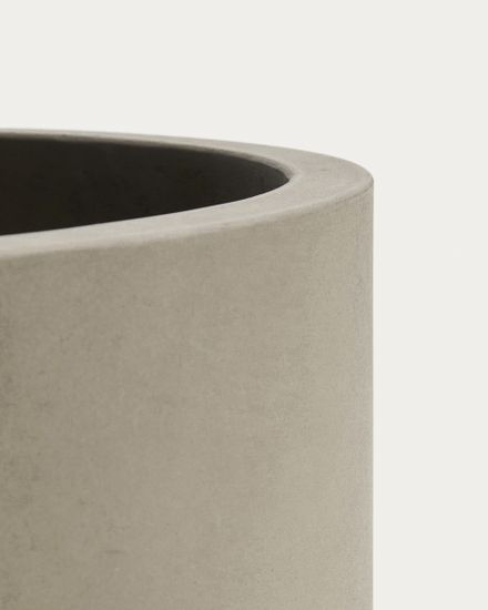 Кашпо Aiguablava из серого цемента Ø 52см