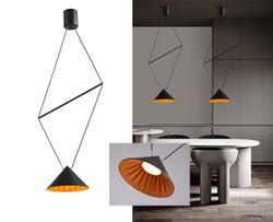 Подвесной светильник Italline IT03-1429 IT03-1430 black/orange