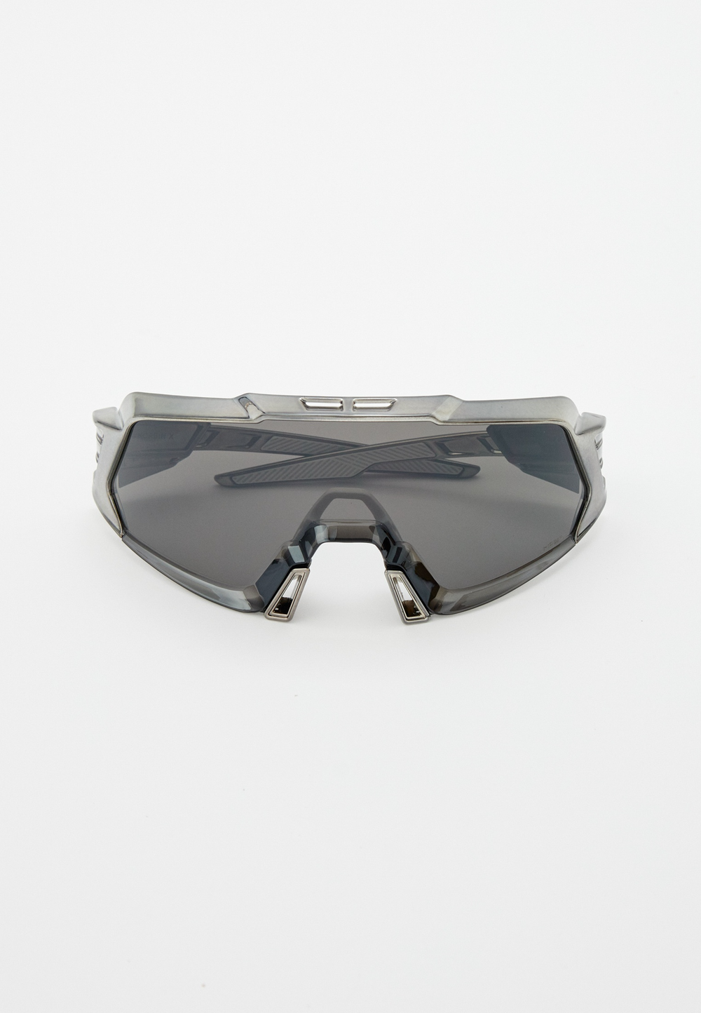 Спортивные очки 100% KORBIN X Gloss Black Chrome - HiPER Silver Mirror Lens