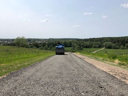 Проведен второй этап ремонта подъездной дороги