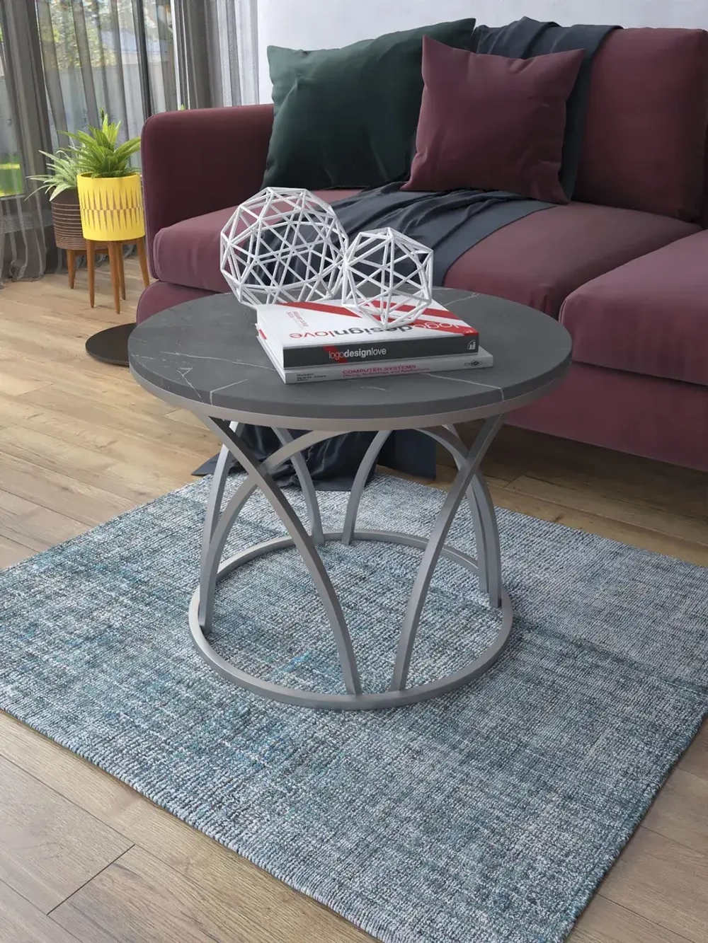 Журнальный стол Тюльпан - ССЧ - МДФ в ПВХ