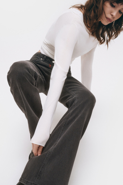 Джинсы женские bootcut серого цвета Woman Jeans Bootcut Dark grey