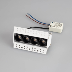 Светильник MS-ORIENT-BUILT-TRIMLESS-TC-S38x127-10W Day4000 (WH-BK, 30 deg, 230V) (Arlight, IP20 Металл, 5 лет) 032224