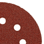 Круг абразивный на ворсовой подложке под "липучку", перфорированный, P 40, 125 мм, 1 шт Matrix