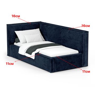 Кровать Bever ЛЕВАЯ 90 с  подъемным механизмом Nebby 666