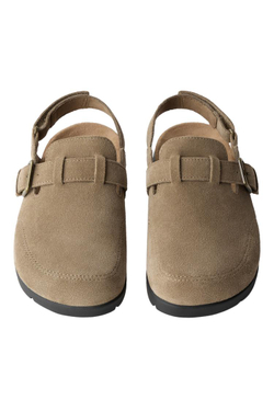 ZARA САБО ИЗ ЗАМШИ STORIESZ, ПЕСОЧНО-КОРИЧНЕВЫЙ