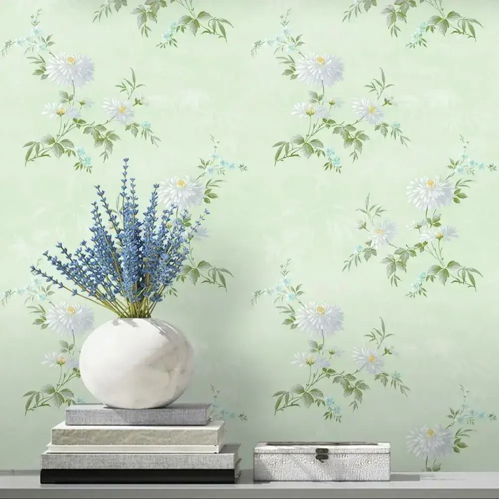 Обои бумажные Саратовская обойная фабрика Лужайка 775-04 0.53*10м