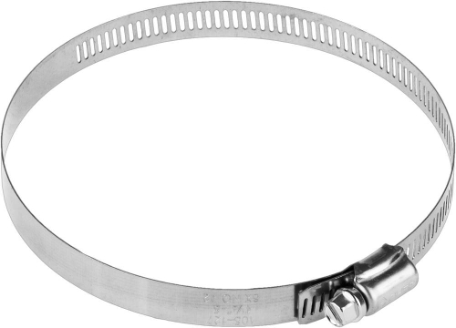 Хомуты НХ-12П, нерж. сталь, просечная лента 12.7 мм, 105-127 мм, 2 шт, ЗУБР Профессионал