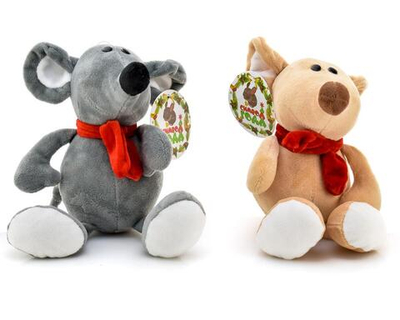 Мягкая игрушка муз. Мышь 15см, пакет