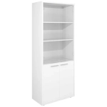 Шкаф высокий с прозрачным стеклом ДУБЛИН