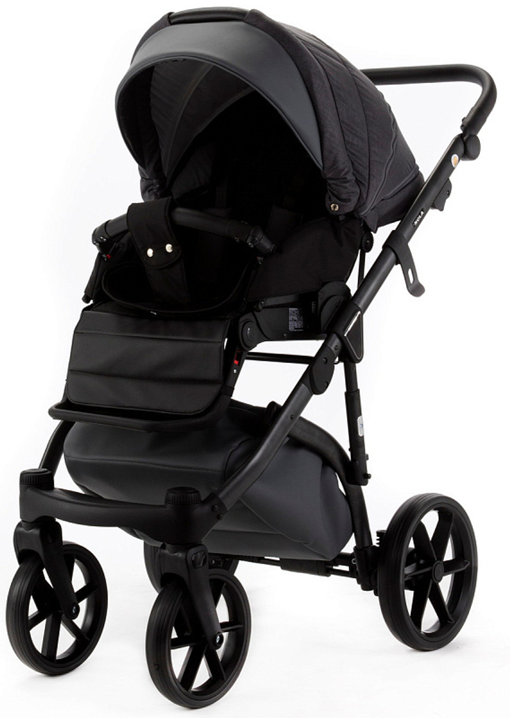 Детская коляска Adamex Nola Natura 2 в 1 N-10-STONE (Т.СЕР + Т.СЕР. КОЖА)