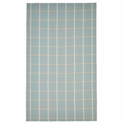 Скатерть IKEA NISSOGA (НИССОГА), Светло-голубой в клетку, 145х240 см