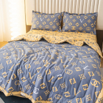 Комплект постельного белья Сатин с Одеялом 100% хлопок 160x80 на резинке OBR125