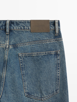 Massimo Dutti Джинсы широкого кроя, средне-синий