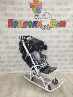 Санки-коляски Ника Детям Наши Детки 9 Черный