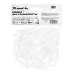 Клинья, 30 х 6 х 5мм, для кладки плитки, 100 шт Matrix 88081