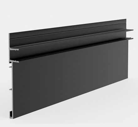 Плинтус скрытого монтажа Pro Design Combo 603 черный, 2700x14,5x98,6 мм