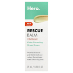 Hero Cosmetics, Rescue Balm + Red Correct, зелёный крем для коррекции цвета, 15 мл
